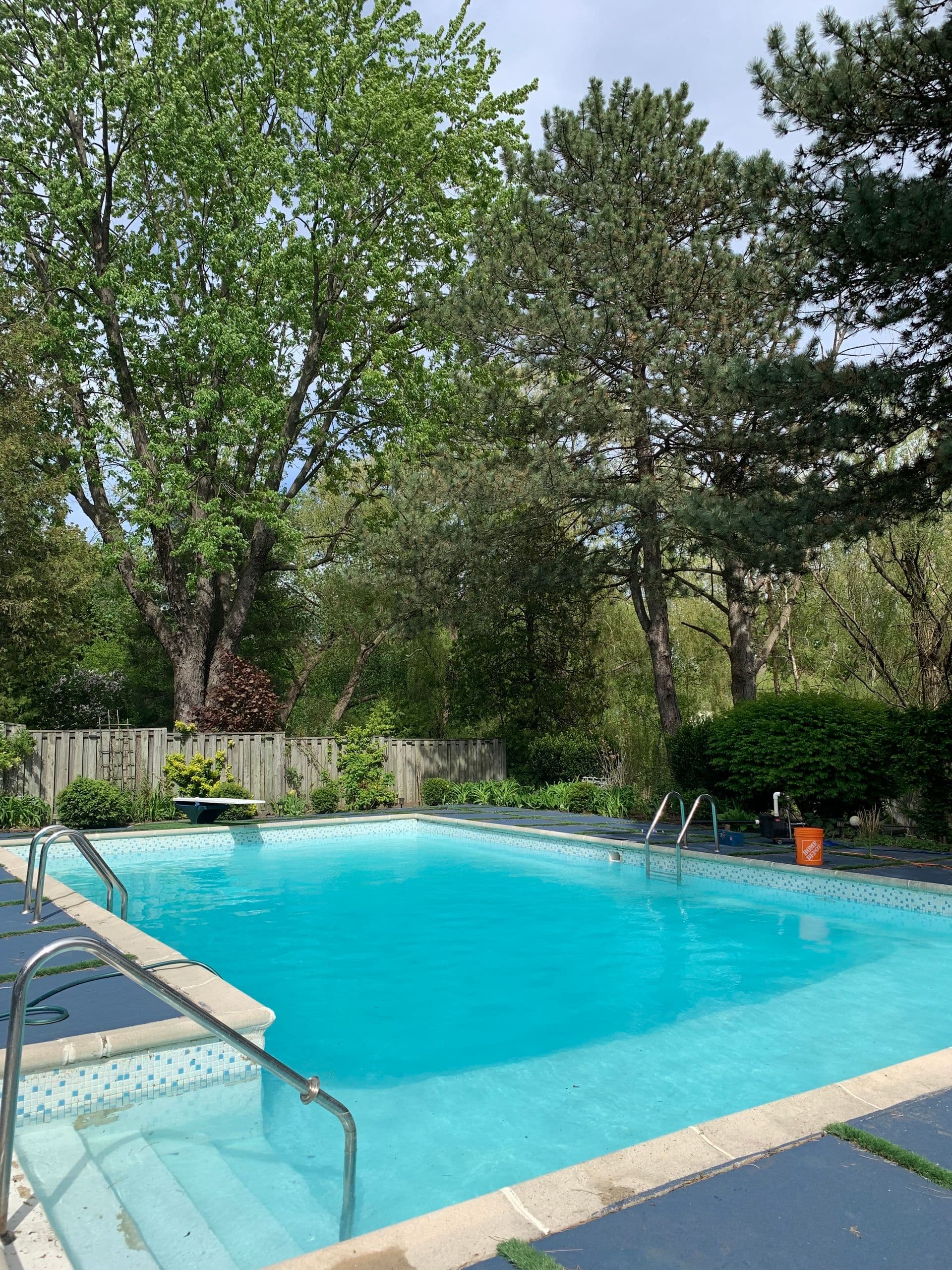 Crystal clear pool after Pool Perfect service